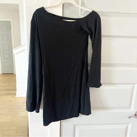 New Reformation Jaelynn Knit Mini Dress Black Mini New Reformation Jaelynn Knit Mini Dress Black Mini